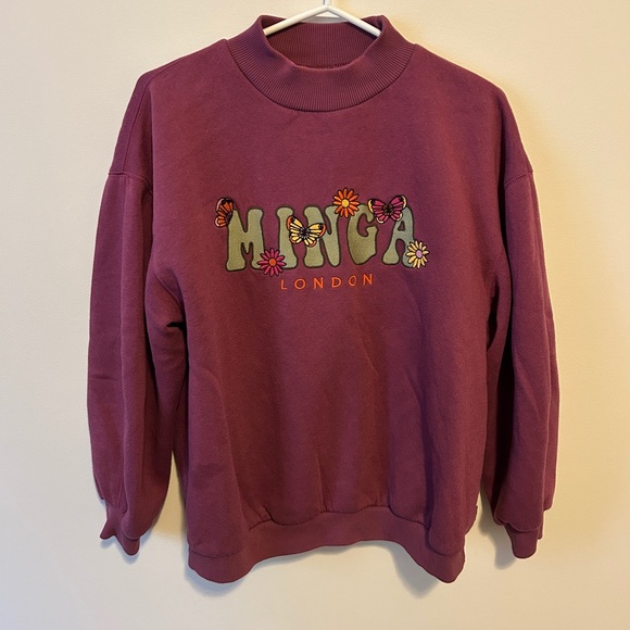 Minga Flowers & Butterfly High Neck Sweater - Picture 3 of 5